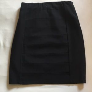 Black knee length dress skirt